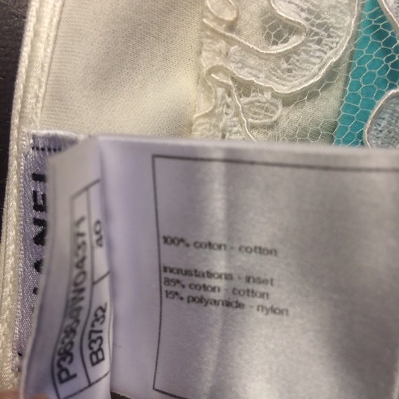 CHANEL Lace Panel Shirt S - Picture 3 of 3