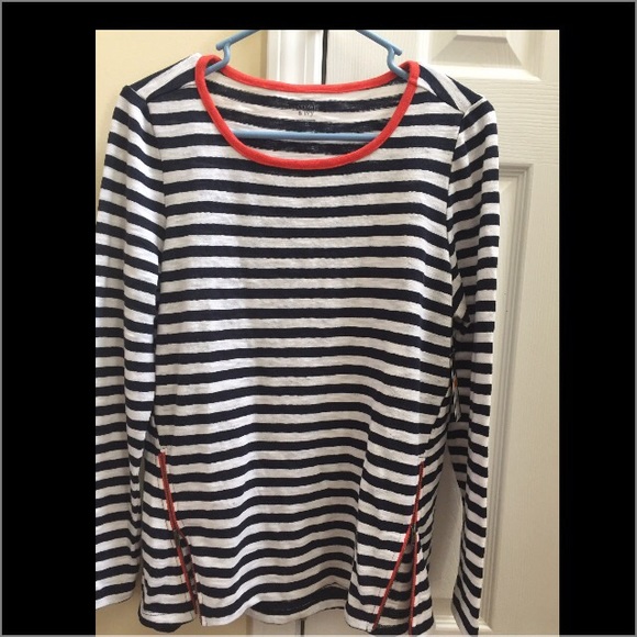"Come Sail with Me" nautical looking stripe shirt