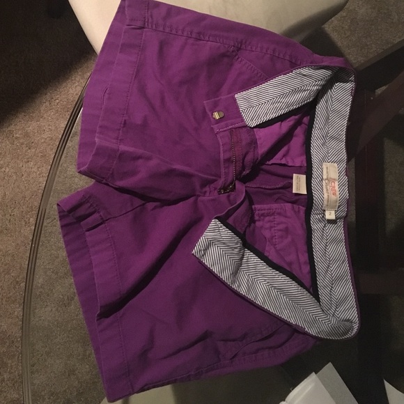 J. Crew RETAIL purple chino shorts