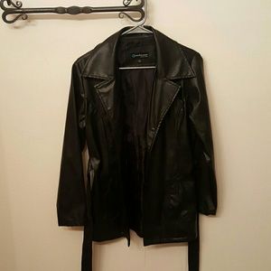 Leather, never worn jacket