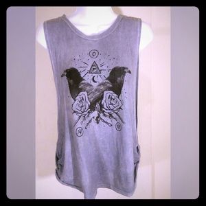 Black Moon Graphic Muscle Tank Urban Outfitters