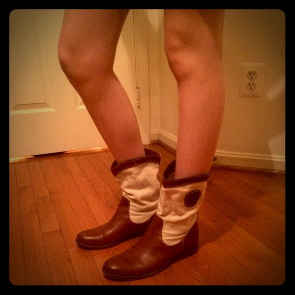 Frye boots leather and canvas-Melissa