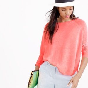 J.Crew Garment Dyed Linen Swing Sweater
