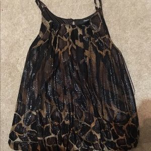 Animal Print Spaghetti Strap Top