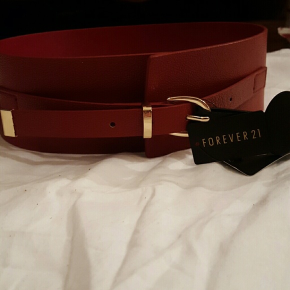 Forever 21 maroon belt