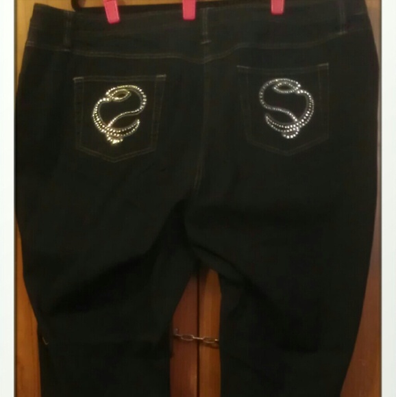 🔮New Rhinestone Fancy Jeans - Picture 2 of 4