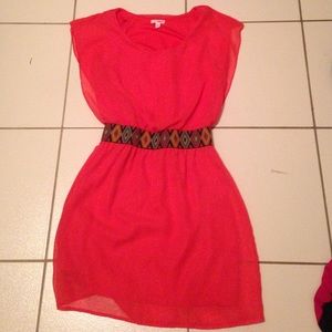 Coral dress