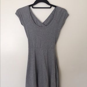 BRANDY MELVILLE GREY CRISSCROSS DRESS