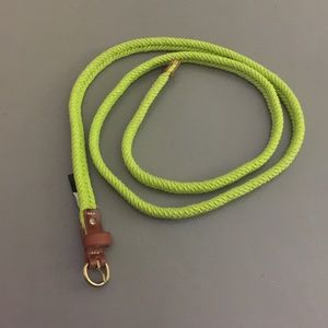 Jcrew neon green thin belt