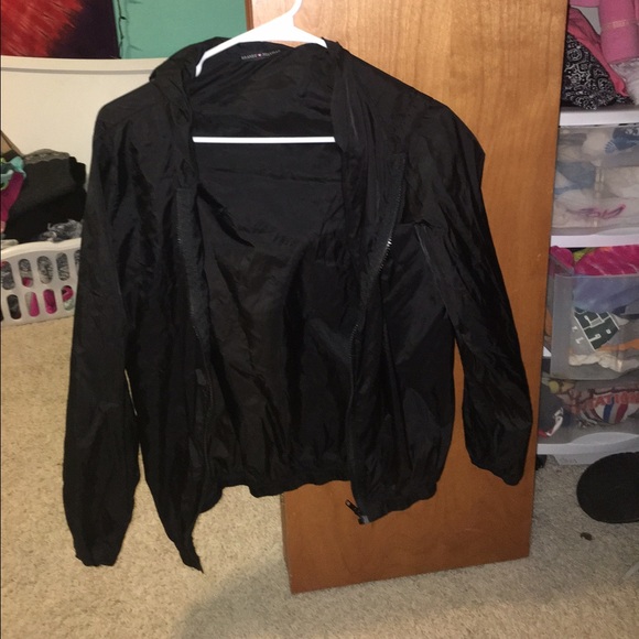 Black windbreaker :)