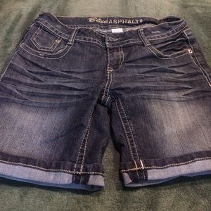 Denim Bermuda shorts