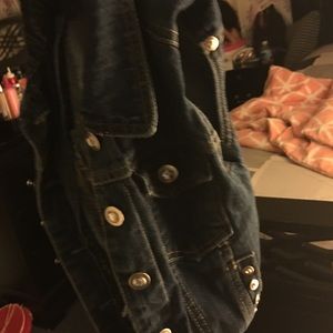 Jean jacket vest