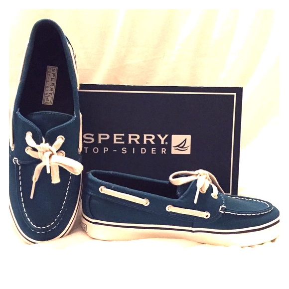 Biscayne canvas blue Sperry top-sider shoes