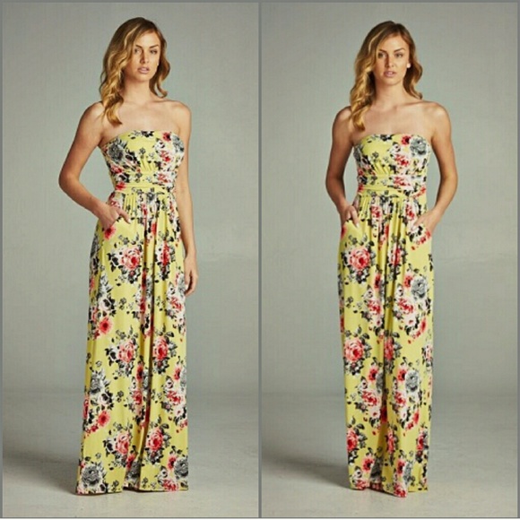 SALE!! | THE AURORA CO. | Floral summer maxi dress - Picture 2 of 2