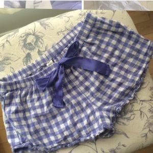 Forever 21 Pajama Shorts L Gingam Preppy Lavander