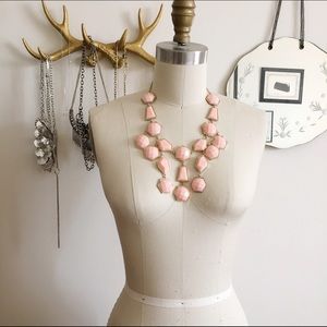 ❌SOLD❌ Pink Geometric Statement Necklace