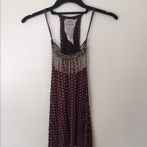 FREE PEOPLE BEADED TANK TOP