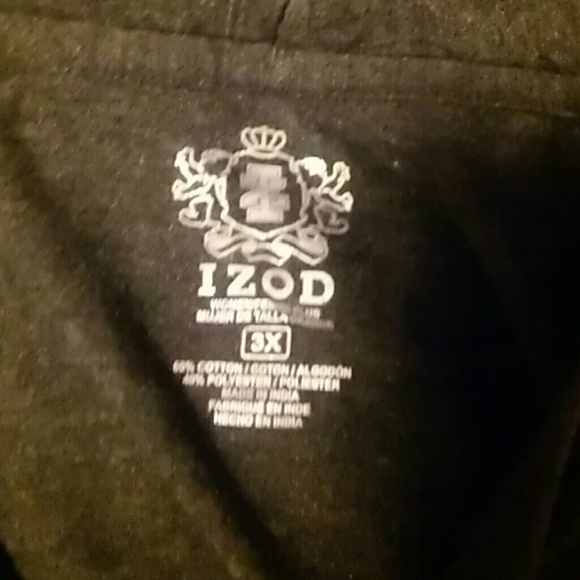 SOLD Grey izod cardigan - Picture 2 of 2