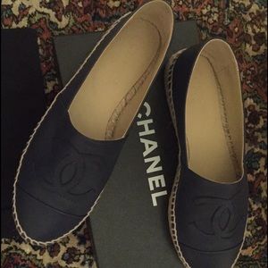 Chanel lambskin espadrilles