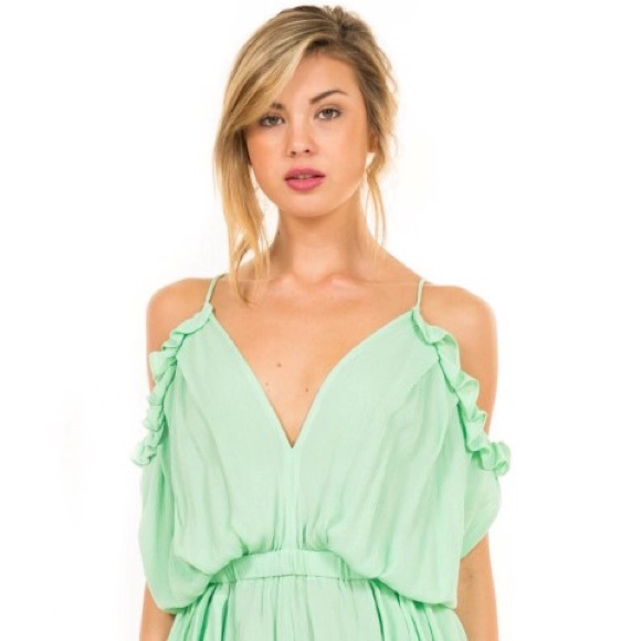 ❗️LAST ITEM❗️Mint romper - Picture 2 of 4