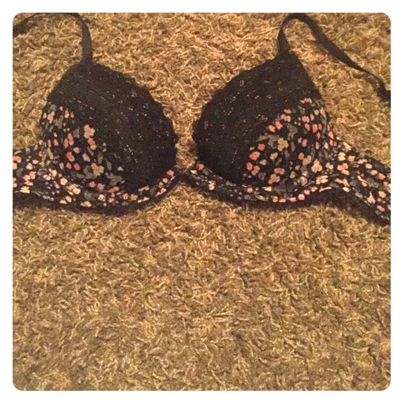 H&M flower print lace bra