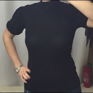 Light, Low turtle neck blouse