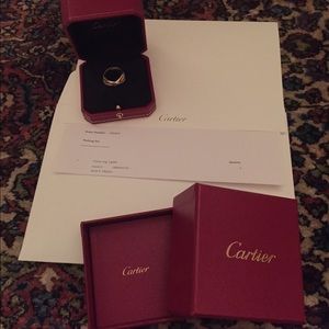 Cartier trinity ring 3 golds white pink & yellow