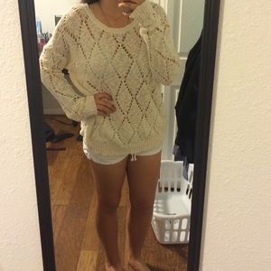 Large cream sweater