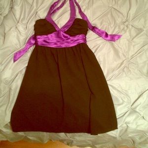 Black and purple Betsey Johnson dress