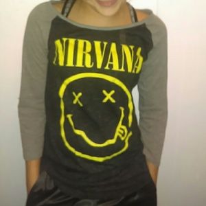 Nirvana baseball t-shirt