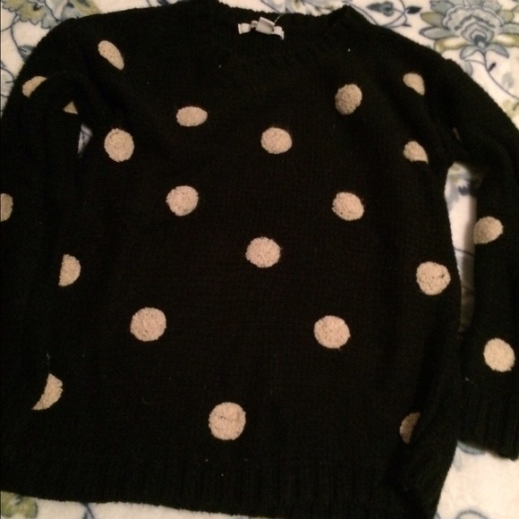 Polka dot sweater