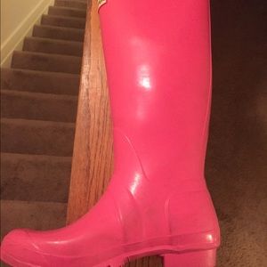 Hunter Rain Boots Pink