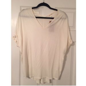 New with tags. Classic, white v-neck top