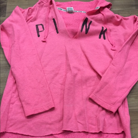 VS pink high low sweater