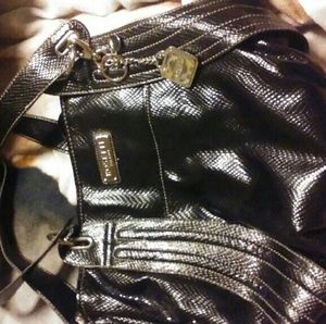 Rosetti faux snakeskin purse