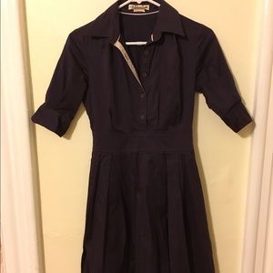 Purple shirt dress from anthropologie.