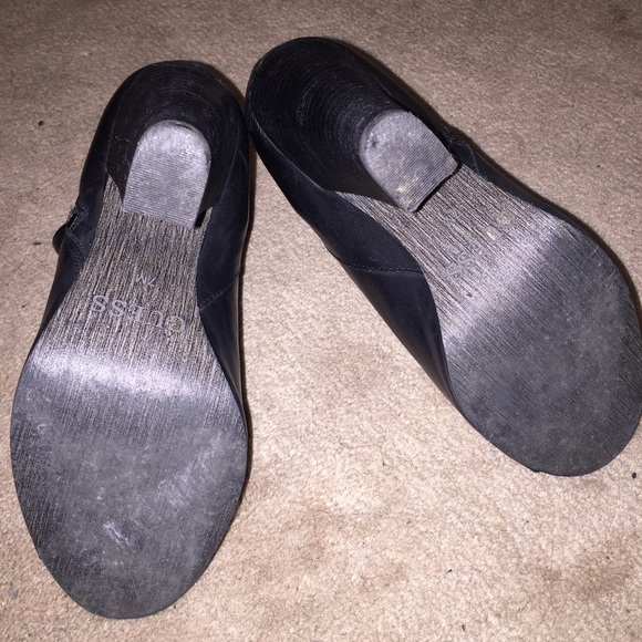 Guess Peep Toe Leather Booties - Picture 3 of 4