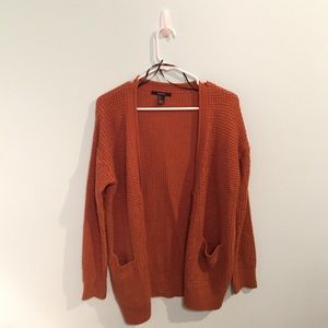 brown oversize cardigan