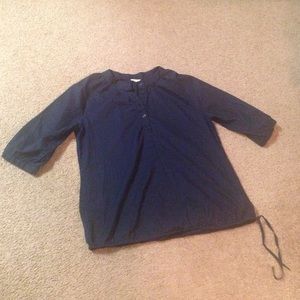 Dark Blue 3/4 Sleeve Top