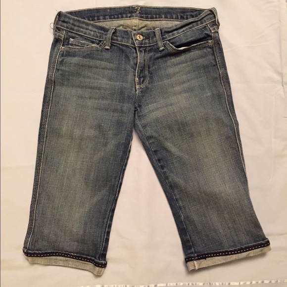 7 FOR ALL MANKIND Jean Capris - Size 27 - Picture 2 of 4