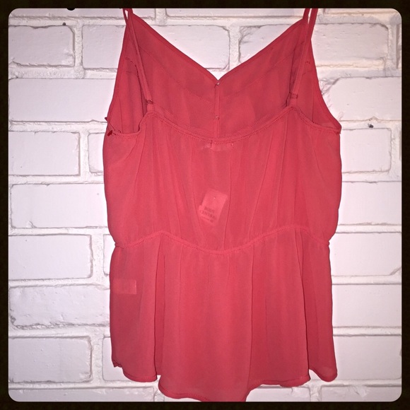 Poetry Tangerine Ruffle Tank Top - Large - Picture 2 of 4