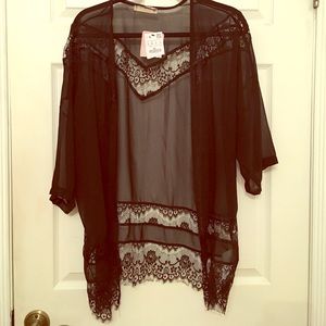 Pull and bear lace Kimono