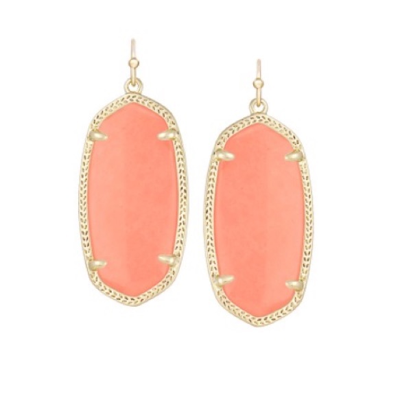 Kendra Scott "Elle" earrings in coral