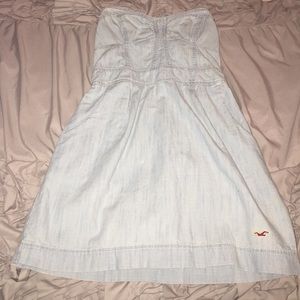 Hollister strapless denim dress