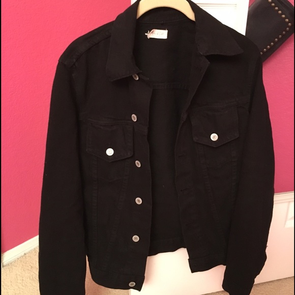 Black brandy melville jean jacket