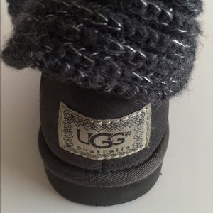 Dark gray sparkly Uggs