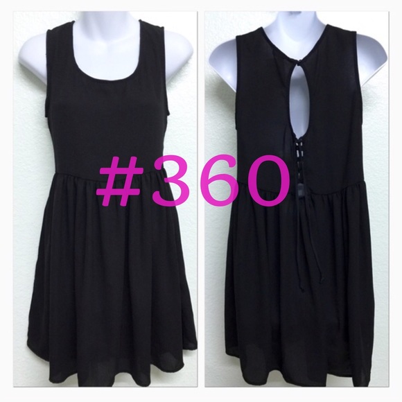 Brandy Melville(John Galt)Black Babydoll Dress NWT
