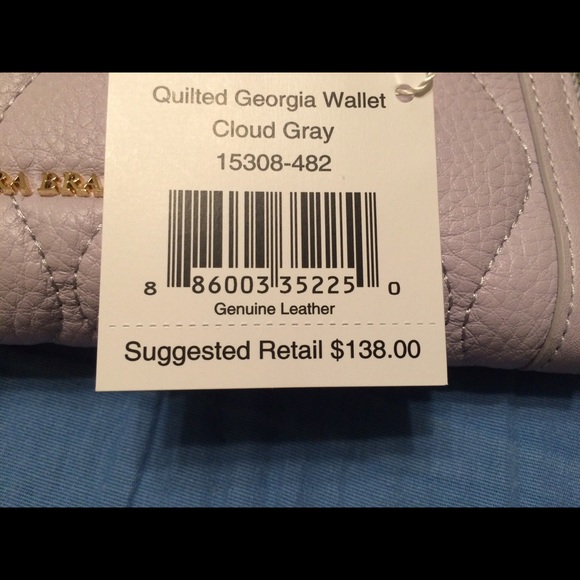 Vera Bradley Quilted Georgia Wallet- Cloud Gray