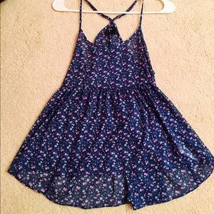 Floral babydoll tank top