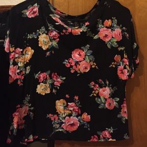Forever 21 floral crop top